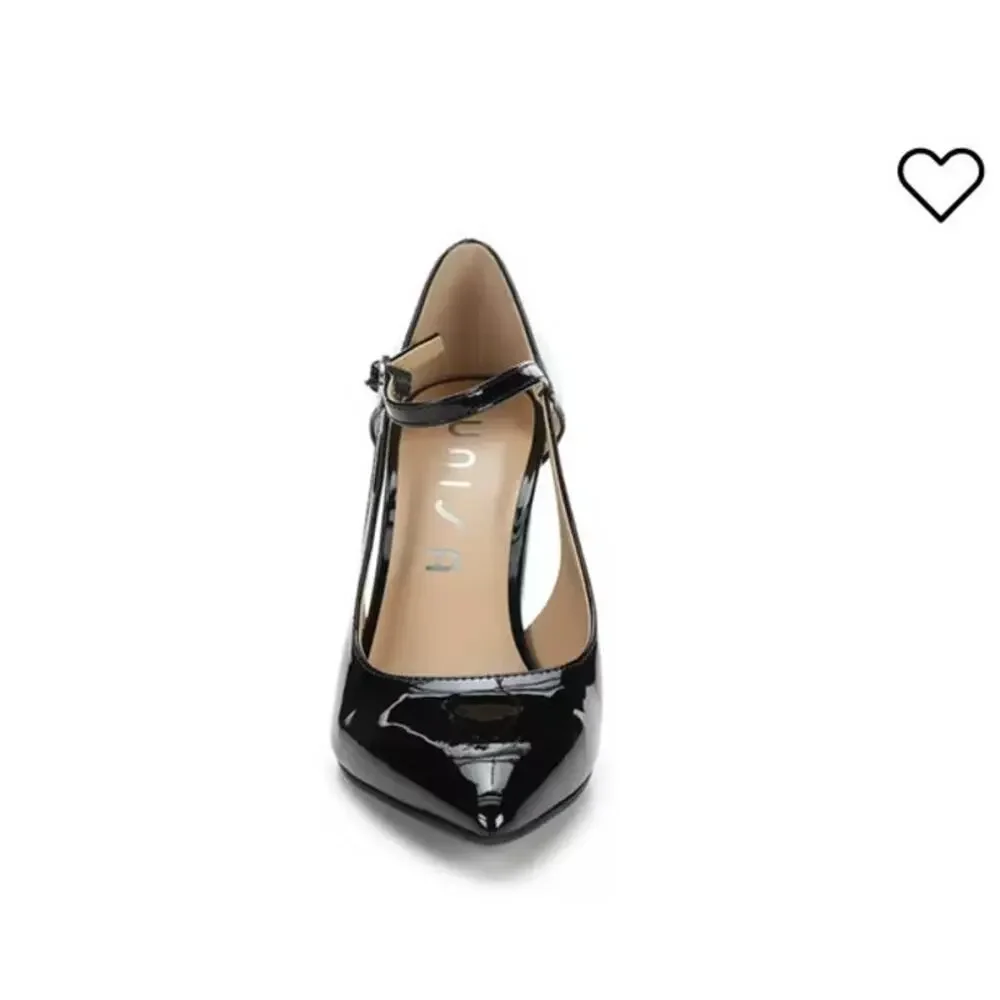 Unisa Women's Milago Shiny Pumps Dress Office Corporate Black 6M